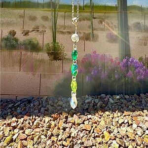 Seedsoflifecrystals Green Goddess Belly Button Ring
